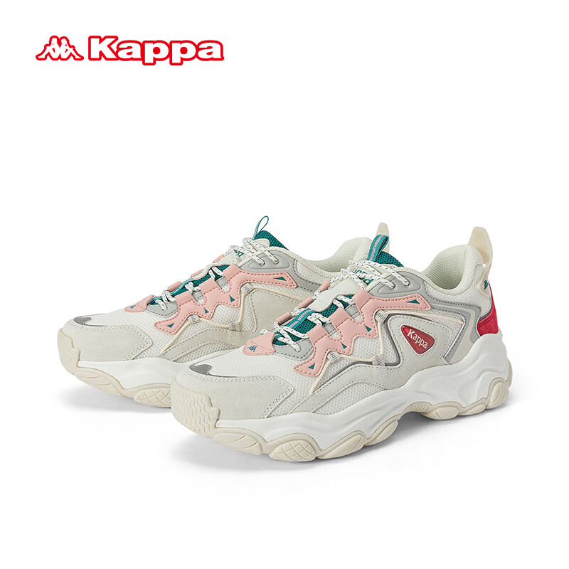 kappa卡帕女鞋厚底老爹鞋女2024秋夏季新款户外透气运动鞋轻便休闲鞋