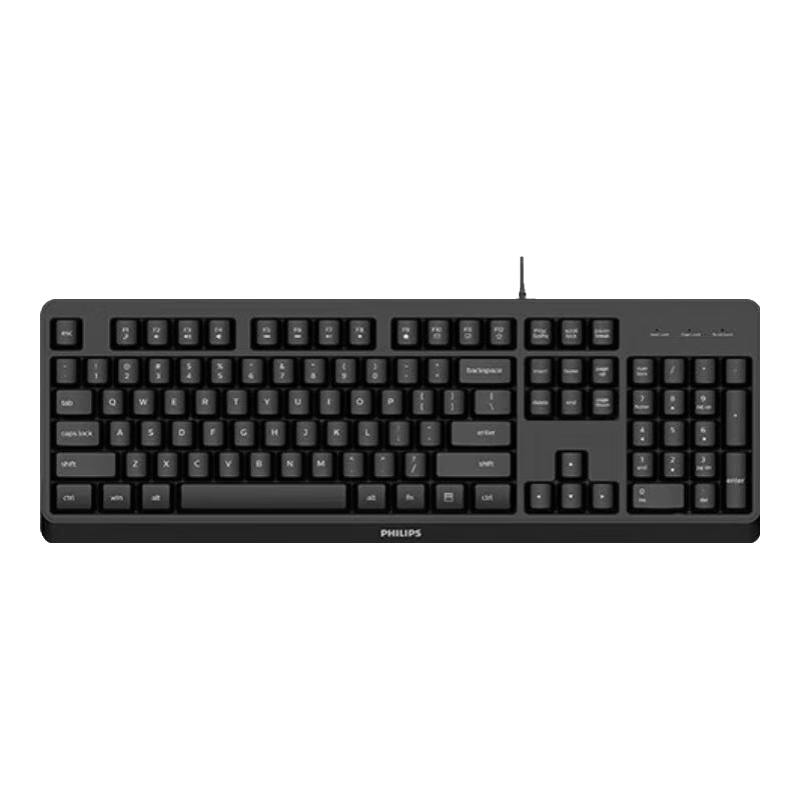 �����֣�PHILIPS��K120���߼��̰칫����̨ʽ����USB�ʼǱ���Ӽ��ô������幤ѧ���̵���������ҵ�ɹ�WF13A  ��ɫ�������̣�