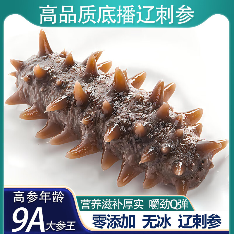 即食海参30只独立单个包装大连辽刺参鲜炖食冷蒸一斤装礼盒开袋食 刺参王8斤90只【高质季度滋补】