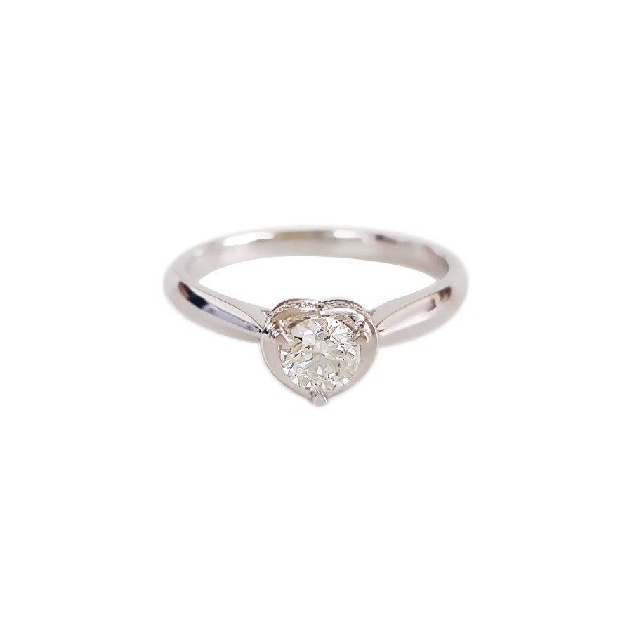 【二手99新】尚有礼au750白金时尚简约款0.30克拉钻石戒指