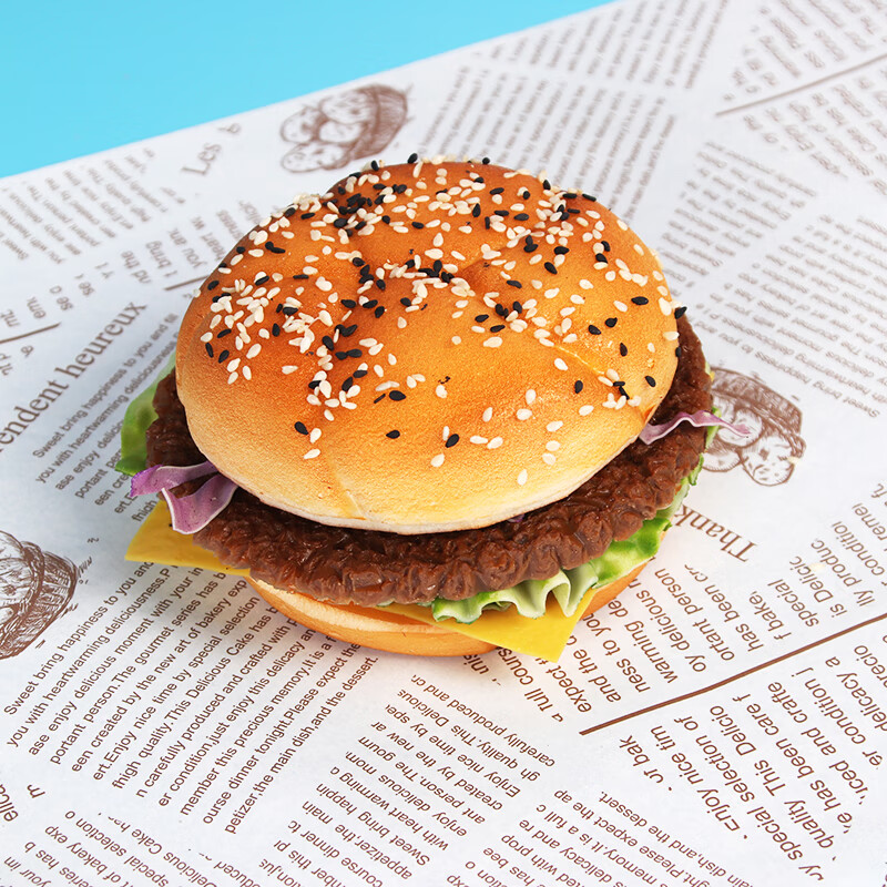仿真汉堡模型 巨无霸牛肉汉堡装饰样品食物玩具拍摄道具 巨无霸牛肉