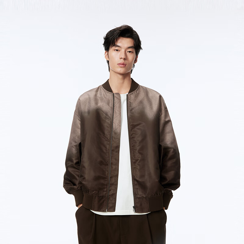 太平鸟男装夹克情侣渐变棒球服春季外套