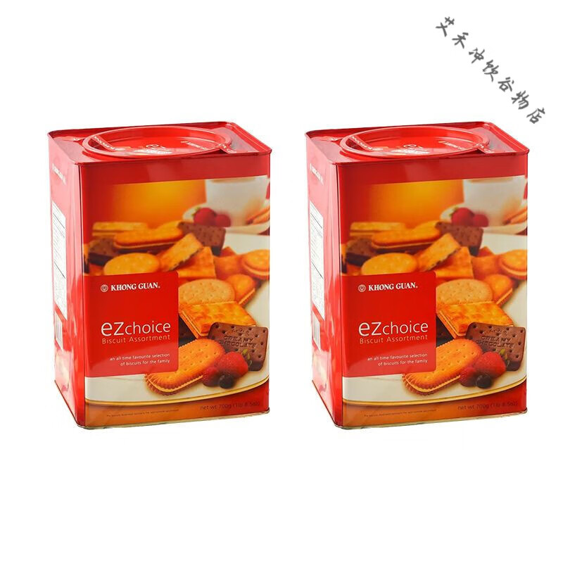 khong guan康元饼干铁罐铁桶什锦夹心饼干700g小零食年货礼品礼盒装