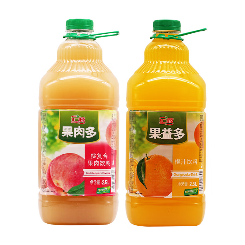 汇源果汁2.5l果汁橙汁大瓶家庭装大桶桃子汁混合饮料 汇源2.