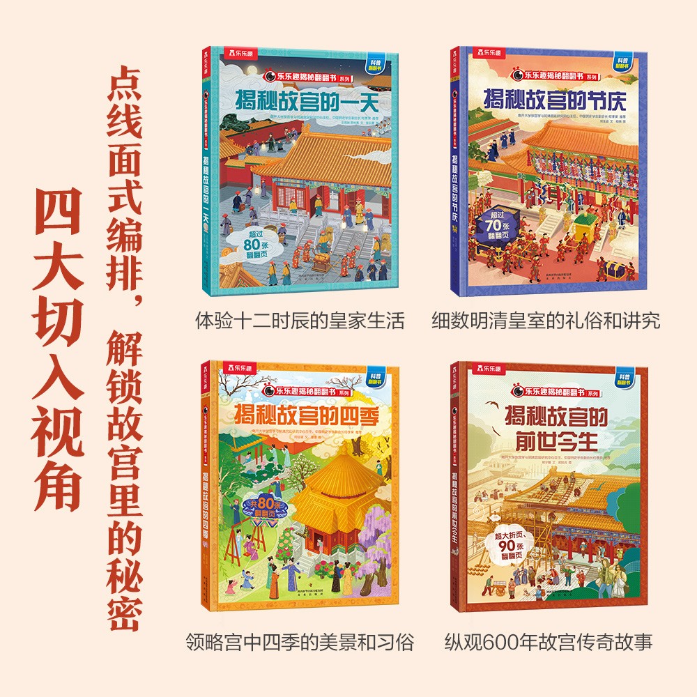 乐乐趣翻翻书揭秘华夏系列（全16册）揭秘四大名著+故宫+文化符号+汉字古诗词 好玩又好学详情图