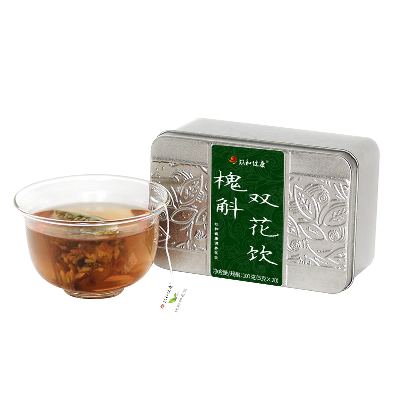 玖和健康槐斛双花饮槐米菊花荷叶决明子桑叶茶压高降下压喝的养生茶