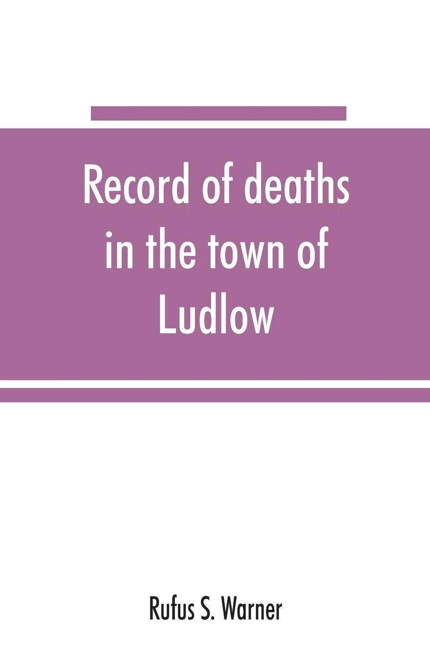 【2周达】预售 按需印刷 record of deaths in the town of ludlow