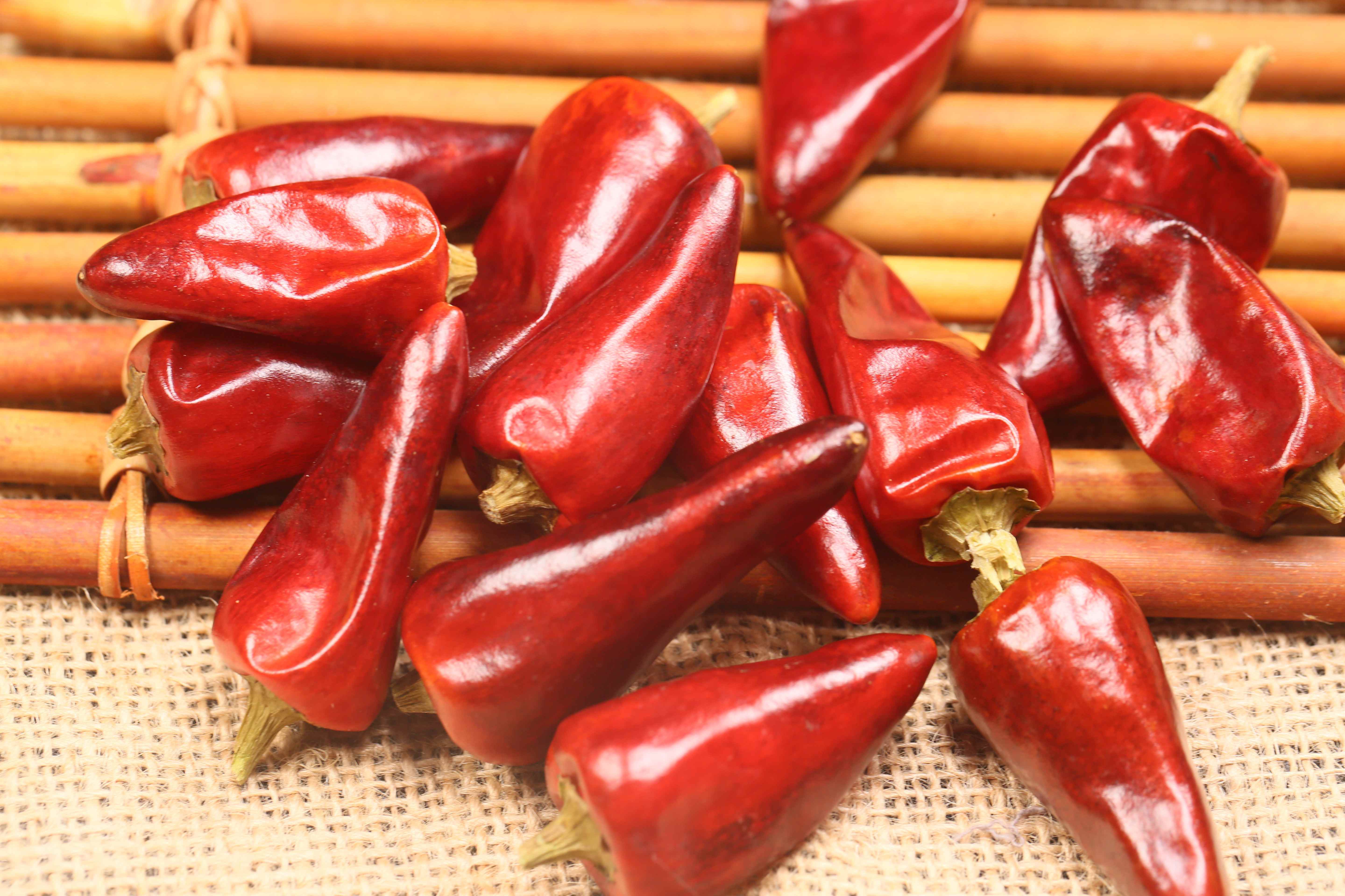 鹿色贵州遵义特产子弹头干辣椒中辣特香农家灯笼椒朝天椒2023新货