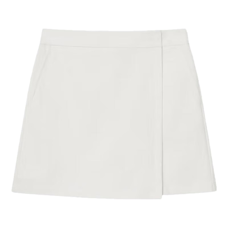 HAZZYS哈吉斯女裝 夏季款女士?jī)?yōu)雅通勤休閑風(fēng)裙褲女ACDSP0BBP72 白色WT 40 (160/72A)