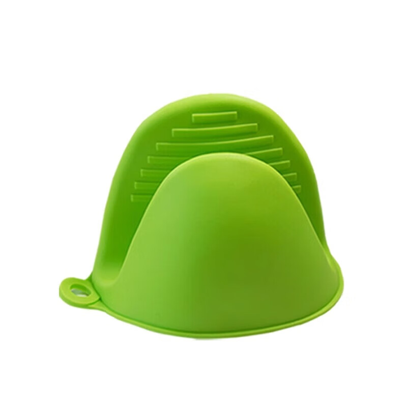 番易【精选直发】隔热手套烘焙工具家用煲汤防烫加厚食品厨房微波炉烤 硅胶手夹绿色1个