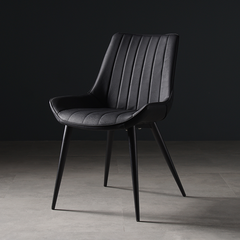 佑刻轻奢皮质靠背椅