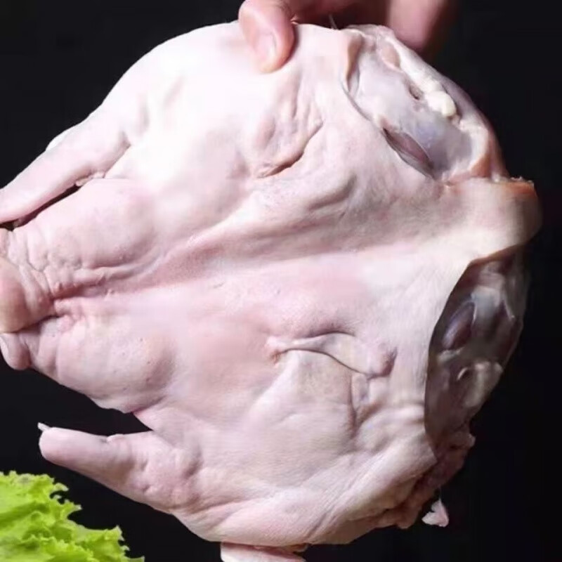 栗斓优6斤新鲜猪头整个猪头半劈开猪头肉批发生猪头猪脸皮批发 土猪头