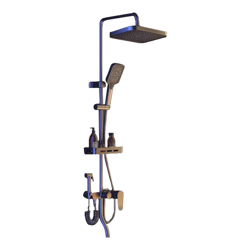 ���ڲ�����Wuzory���¹���ȫͭ��ԡ������װ��ѹԡ�������仨��ͷ����ԡ�� ǹ��ɫ-�ĵ���ԡ������װ ȫͭ�Ӻ�����ح���������ٲ�����