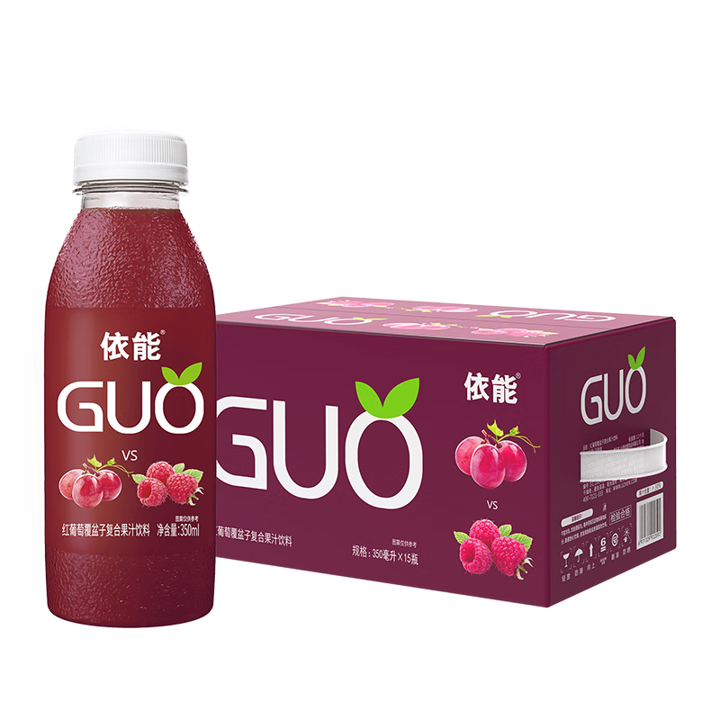 依能GUO红葡萄+覆盆子果汁复合味饮料，口感纤清爽|京东饮料价格曲线在哪看