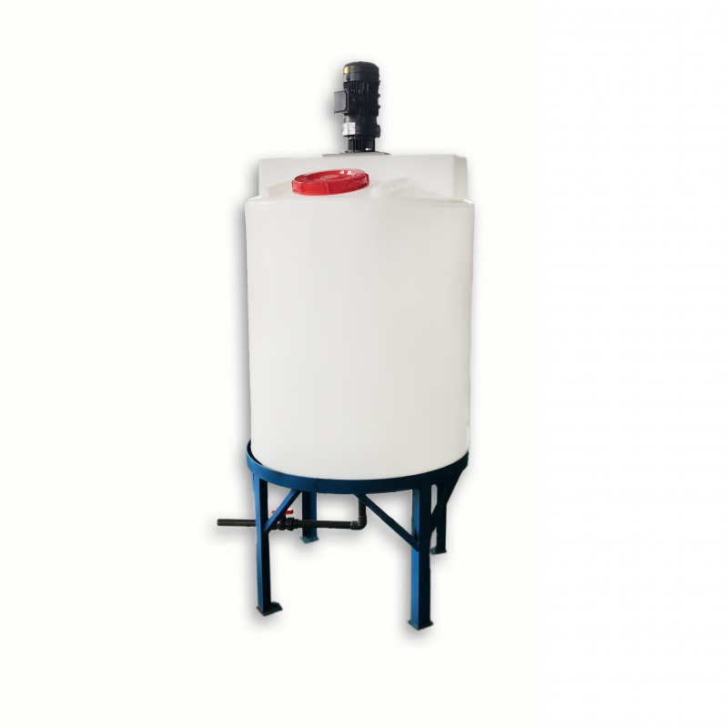 3吨到5吨锥底搅拌桶配搅拌机 耐酸碱加药箱  水处理设备 100l锥底