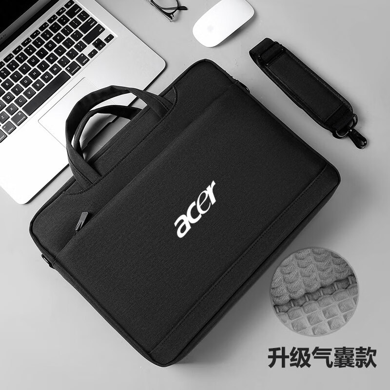 欧芙曼宏碁掠夺者擎Neo电脑包宏碁Acer传奇Edge16英寸手提笔记本电脑包 灰色 气囊防震款【宏碁】 14英寸