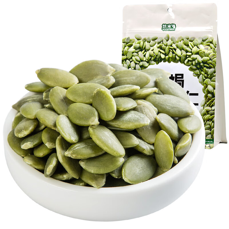 悠米盐焗南瓜籽仁120g每日坚果炒货休闲零食干果果仁