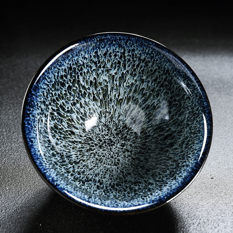 建阳建盏功夫茶杯陶瓷茶盏单个主人杯小品茗杯天目纯手工家用茶杯