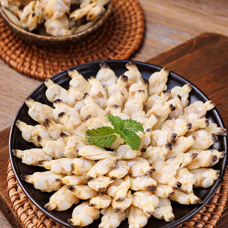 美加佳无沙蚬子肉净重1斤 冷冻花甲肉 熟冻蛤蜊肉 花蛤肉 海鲜水产 