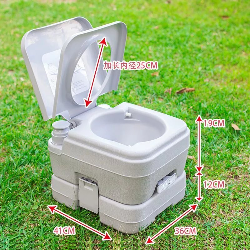 田园花舍 新款便携马桶户外车载移动马桶老人孕妇坐便器活塞泵水防臭