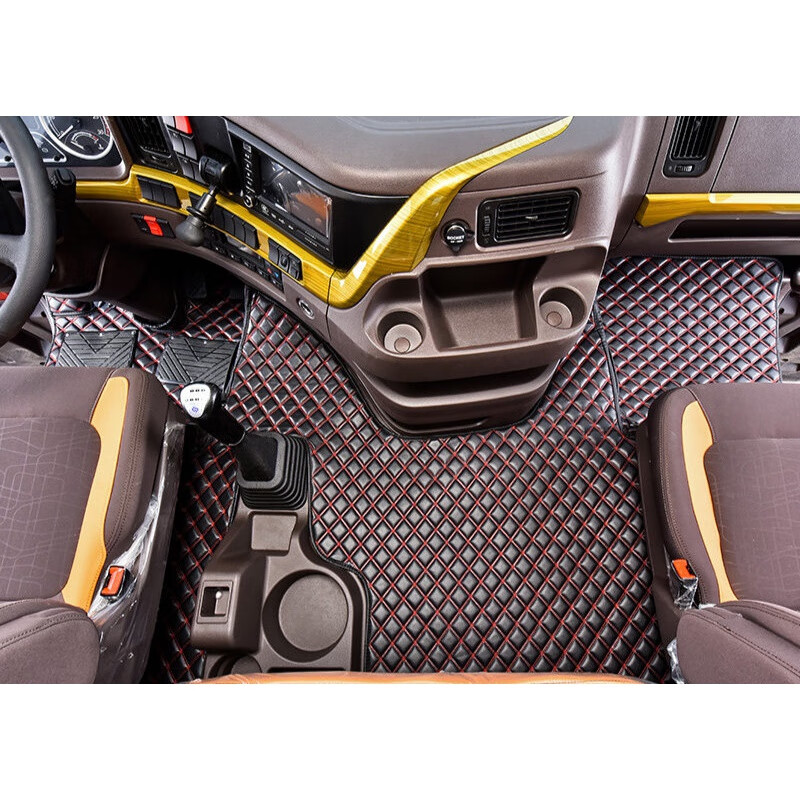 启沅柳汽乘龙h7脚垫全包围货车装饰改装乘龙h7货车用品内饰装潢 乘龙