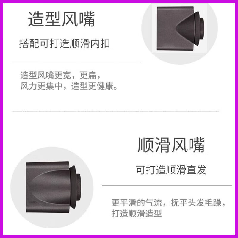 SODIMYON德国护发金奖款【国家3c安全认证】高速无叶吹风机家用静音负离子大功率不伤发电吹风速干礼物酒店 中国红 单风嘴1.8米【礼盒装】 【2026款丨顶配】50亿负离子护发
