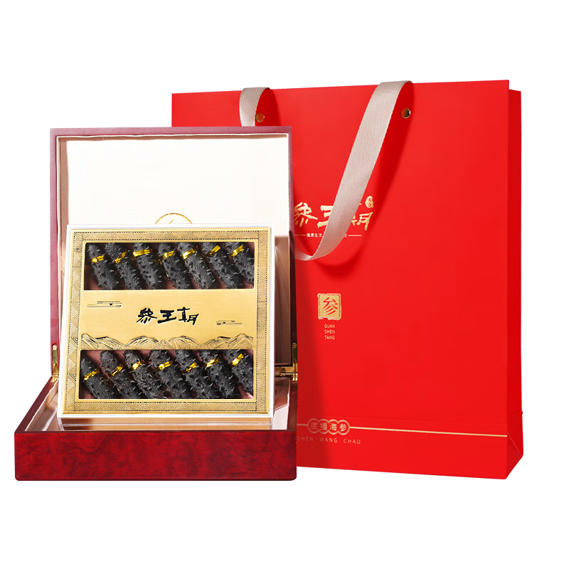 參王朝 大連底播淡干海參干貨遼刺參海鮮水產(chǎn)年貨禮品盒 7A 禮盒裝尊品9年 150g*1盒 12-18頭