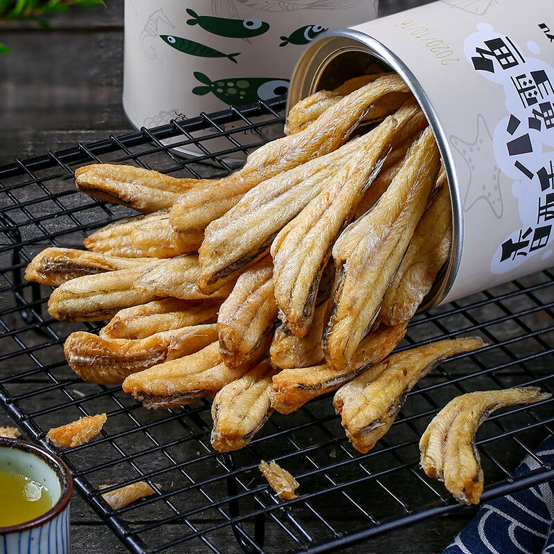 轻即【新鱼上市】威海特产香酥小鳕鱼零食儿童即食小鱼干 【5罐】*