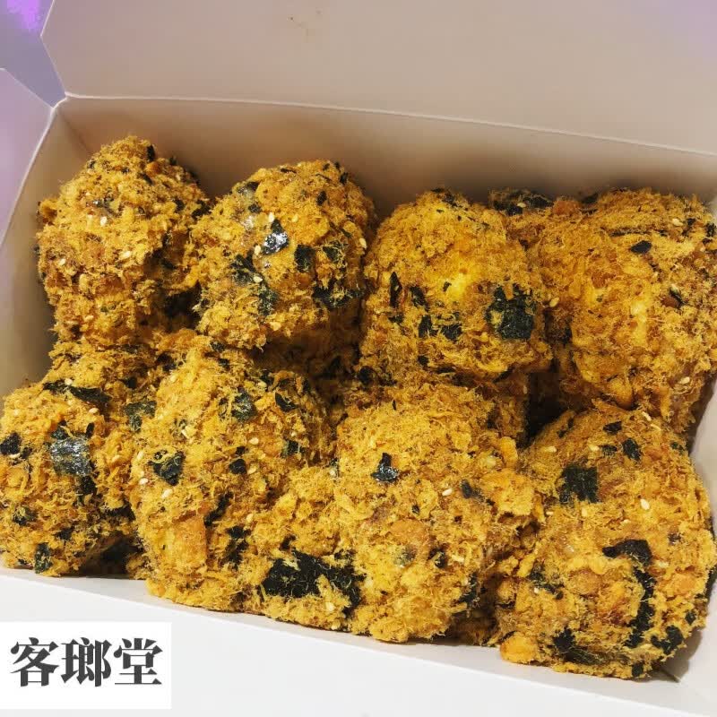 宜享健康正宗鲍师傅肉松小贝 海苔酥松小贝 肉松蛋糕鲍师傅糕点 南京