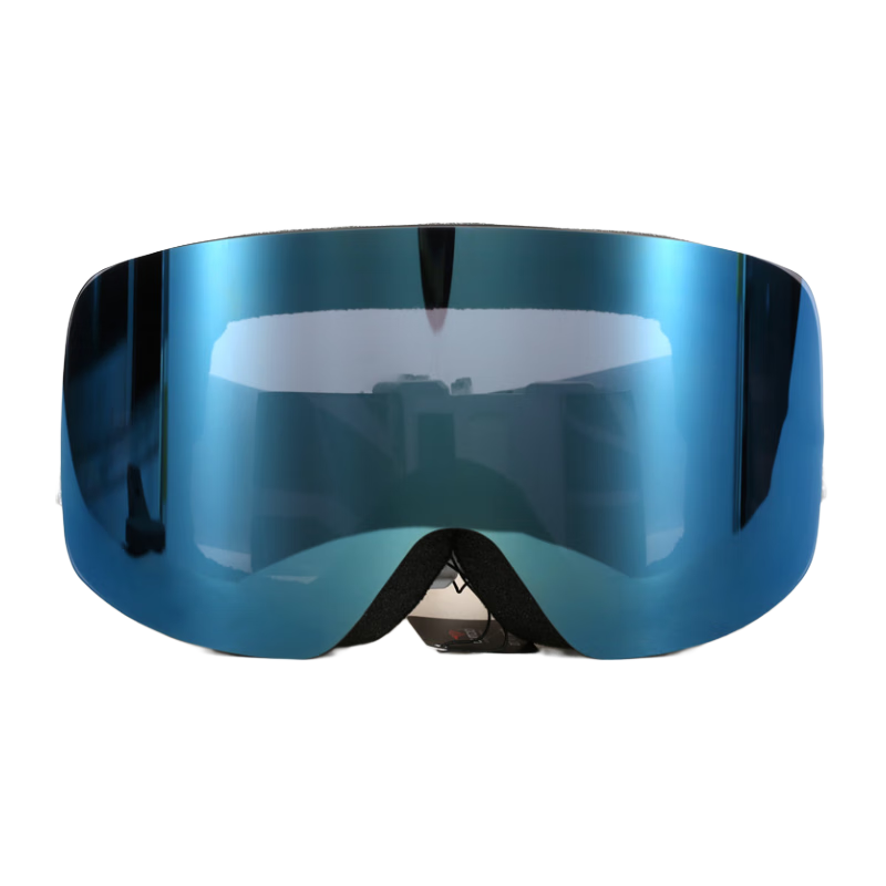 高特運動眼鏡高特滑雪眼鏡男女雙層防霧滑雪裝備護目鏡大球面運動雪鏡GT66501 GT66501-C47灰電全面藍白REVO片