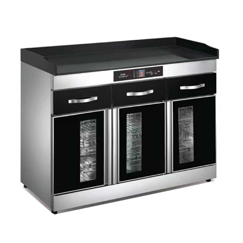 mnkuhg  商用茶水消毒柜立式大理石饭店多功能带抽屉消毒柜   顶配款