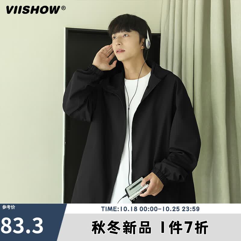 viishow秋季夹克外套男工装山系机能户外外套冲锋宽松运动户外 黑色 2XL属于什么档次？