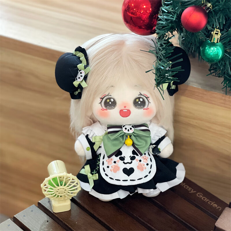 赵丽颖棉花娃娃新款20cm毛绒长发原创玩偶明星换装公仔节日礼品 颖