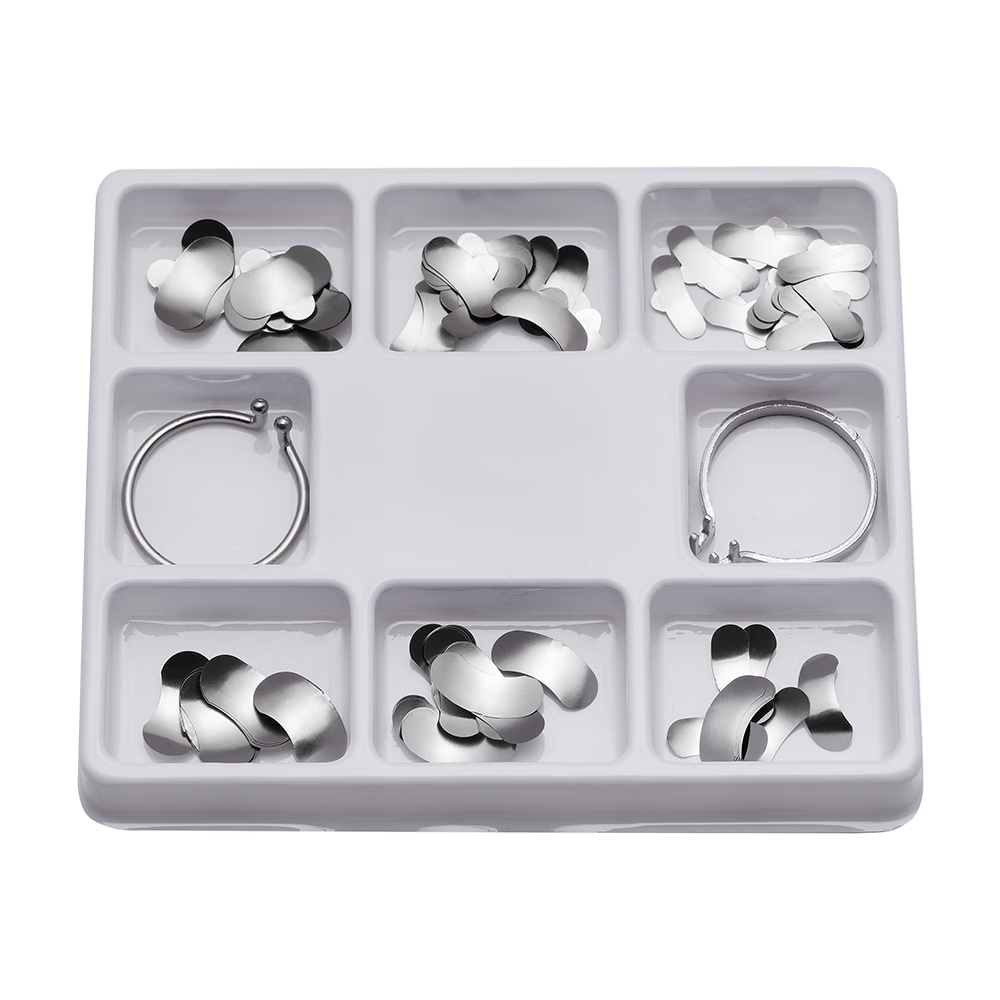 惠康牙科豆瓣成型片不锈钢补牙成形片口腔新型自动成型片夹子豆瓣钳子