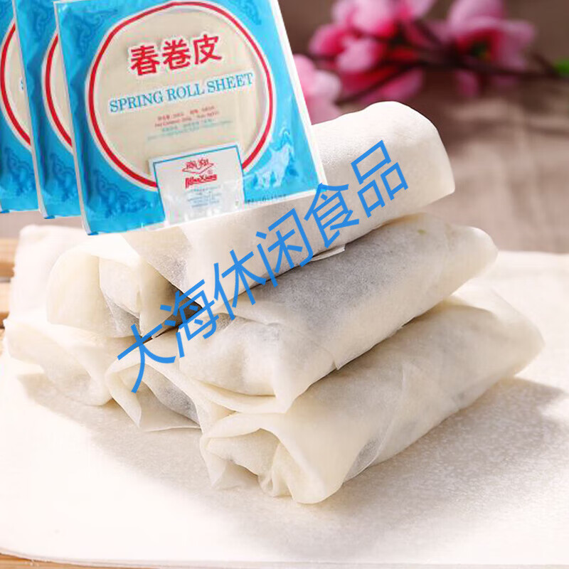 春饼春卷皮食材原料上海特产油炸南翔春卷皮本品需冷冻1份100张 南翔春卷皮100张