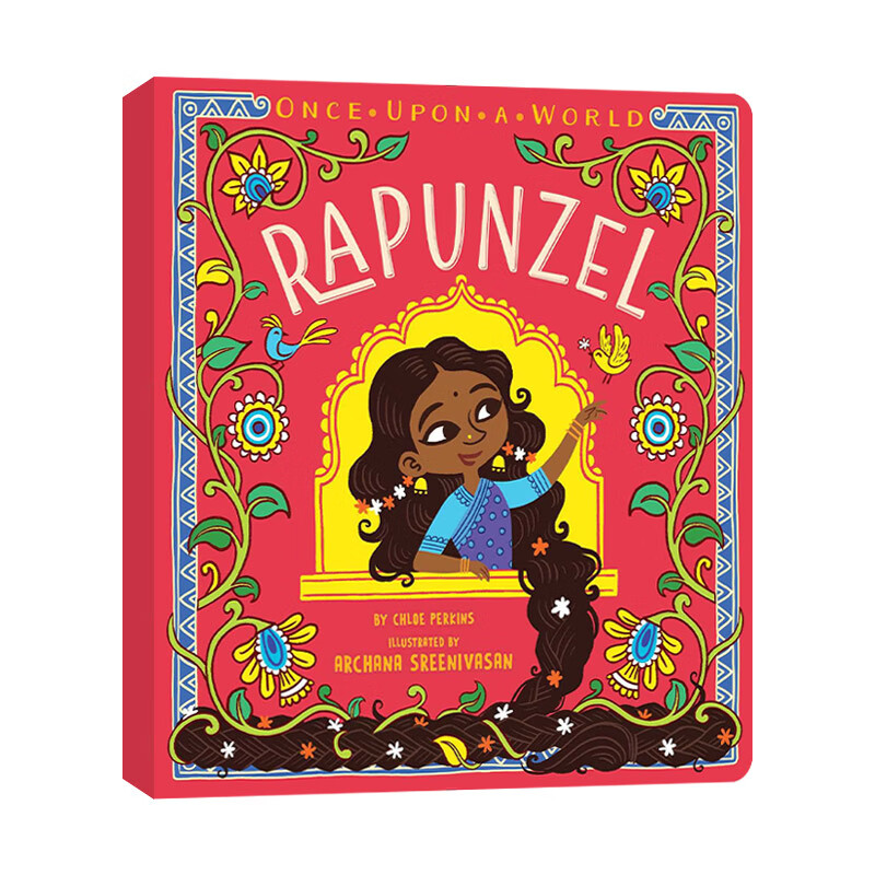 rapunzel 长发公主 once upon a world 童话故事 纸板书 英文版 英语