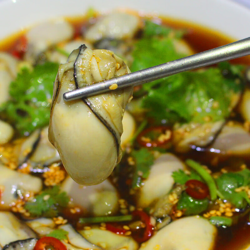 宜享健康味巴哥潮汕生腌海鲜网红特产香辣熟腌海蛎子生蚝肉野生现剥