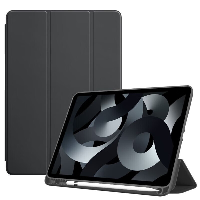 幸莎【带笔槽】iPad Air7保护套11英寸2025新款13英寸M3芯片适用苹果Air6平板2024保护壳三折全包防摔 经典黑【升级笔槽款】蜂窝三折皮套 2025/2024款Air7/6【11英寸】