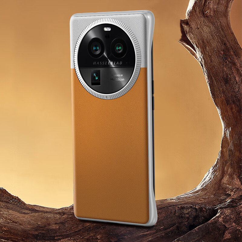 适用oppofondx6pro手机壳高端素皮飞泉绿findx6金属漆无边框壳简约