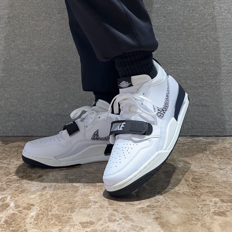 flight简版aj4减震气垫篮球运动休闲鞋板鞋 cd7069-110黑白熊猫/aj312