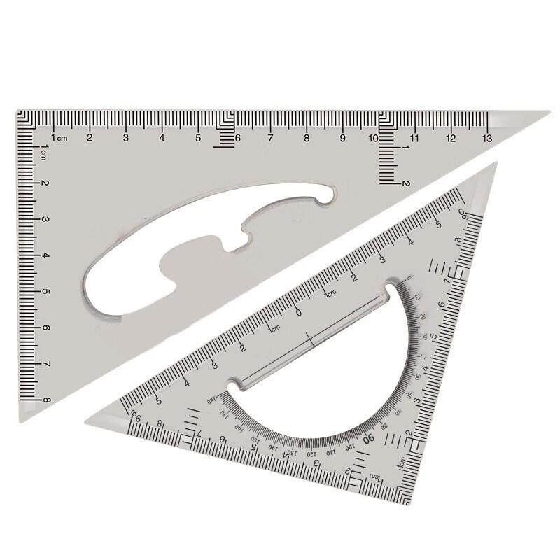 标图工具套装 三角尺子套装大号建筑工程制图室内设计 4把装 36cm三角