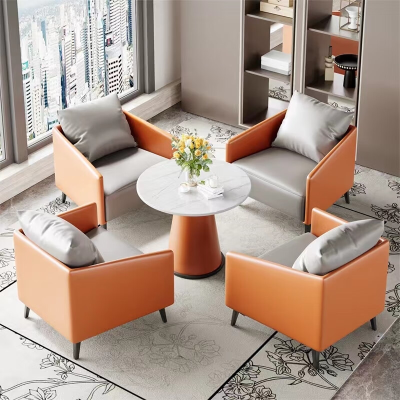 茶座桌 阳台茶座桌椅套装布置家用ins美容院接待休息区洽谈沙发茶 u86