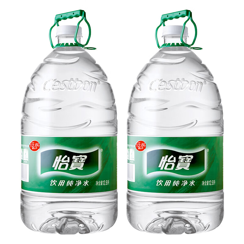 怡宝饮用水 纯净水 12.8L*2 桶装
