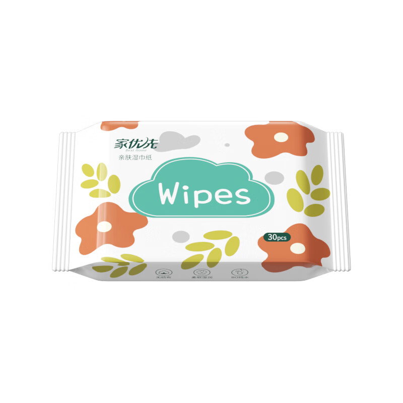 家优先湿纸巾宝宝手口专用湿巾儿童家用大包随身装便携实惠 12包*30抽【囤货装】