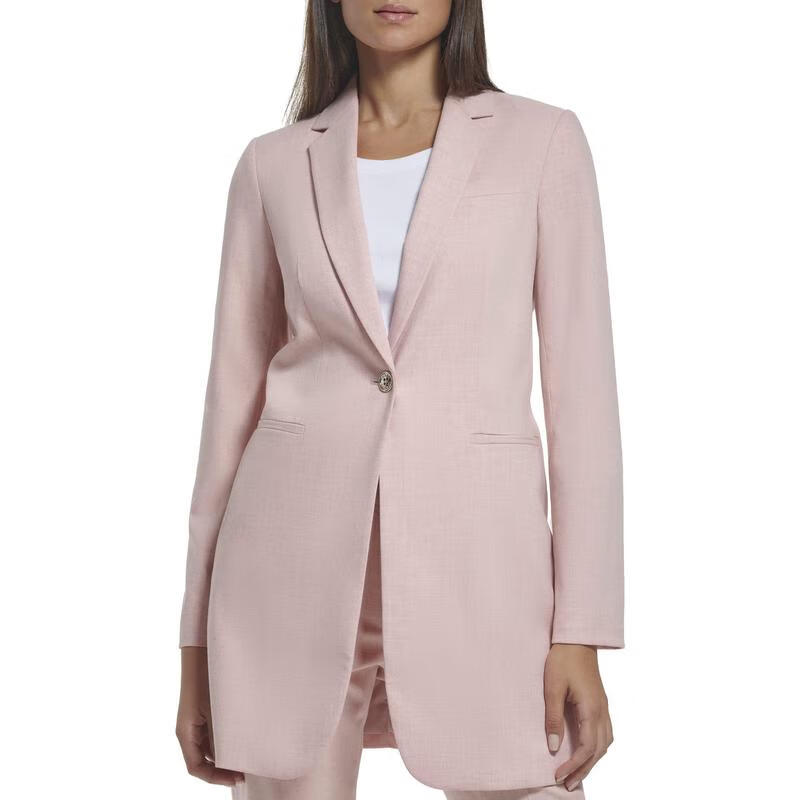 23秋季新款 简约时尚优雅气质商务休闲外套 舒适保暖 misty rose 10