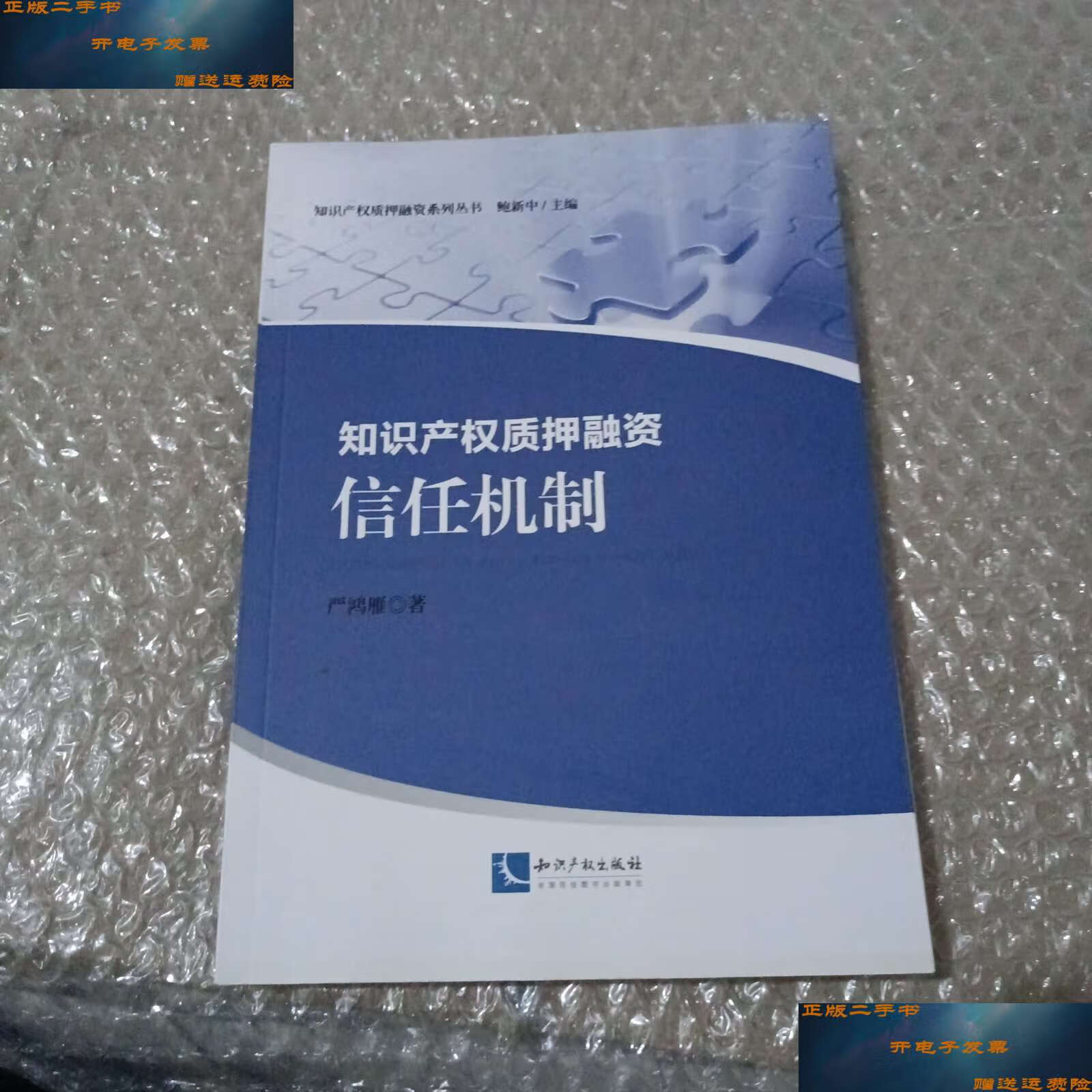 【二手9成新】知识产权质押融资:信任机制 /严鸿雁 知识产权