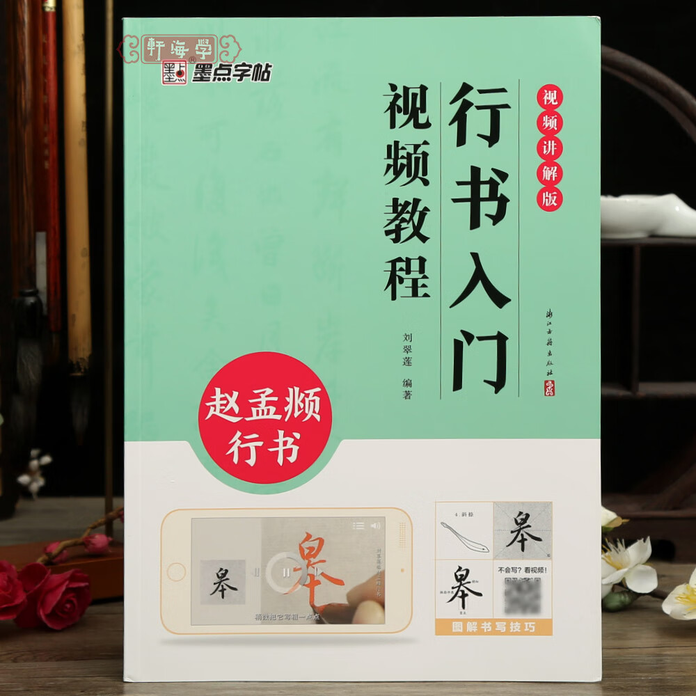 学海轩行书入门视频教程赵孟頫行书图解书写技巧视频讲解版赵体行书
