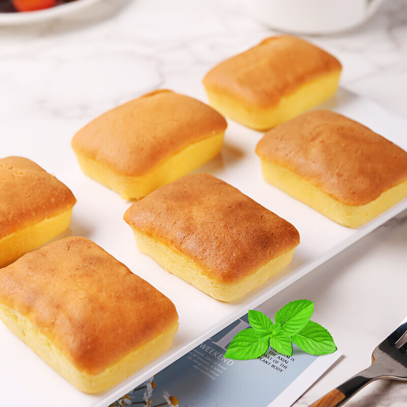 虎钢馋蛋糕健康小零食早餐食品面包整箱面包休闲小吃甜品 蛋糕半