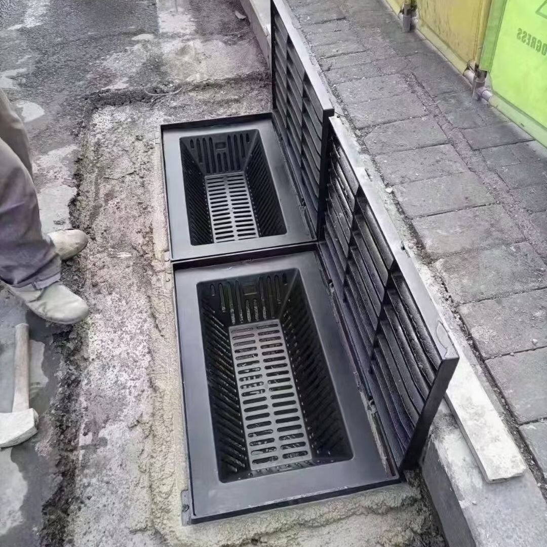 牛鱼雨水口截污挂篮方形pp塑料过滤框防堵截污篮下水道井盖排水截污框