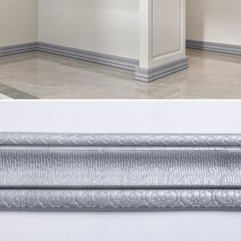 美克杰自粘天花板顶角线阴阳角线立体腰线墙贴边框防水踢脚线墙角保护